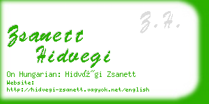 zsanett hidvegi business card